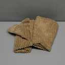 Mecatny Corduroy Decorative Throw Pillow Covers 18x18 Set of 2 for Sofa Living Room, Soft Neutral Boho Couch Pillow Covers for Home Decor, Khaki