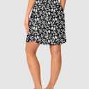 Viodia Women's 18"/20" Long Swim Skirt High Waisted Modest Swimsuits Skirt Bathing Suit Tummy Control Swim Bottoms (Black, L)