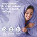 Duvet Cover Queen Size Set - Extra Soft Queen Duvet Cover 90" x 90" with 2 Pillow Shams - Hotel Luxury, Easy Care & Fade Free w/ Zipper Closures & Ties - All Season, Comfy and Breathable (Lavender)