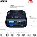 Uniden R3 EXTREME LONG RANGE Laser/Radar Detector, Record Shattering Performance, Built-in GPS w/ Mute Memory, Voice Alerts, Red Light & Speed Camera Alerts, Multi-Color OLED Display , Black