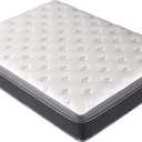 Mattress 12 Inch Height Gray Matress King Bed Medium Firm (Custom Small Mattresses, White)