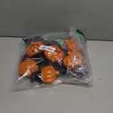 6 Pack Solar Jack O Lantern Stake String Lights - Orange Halloween Pathway Decor for Outdoor Halloween Yard Display