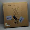 Cocktail Table 28in Portable Folding Bar Height Table, Compact Round High Top Plastic & Steel Bistro with Removable Legs, for Indoor Outdoor RV Patio Catering Parties Commercial Events-1pc (White)