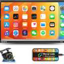 Double Din Bluetooth Car Stereo 7 Inch Car MP5 Player Digital Touch Screen Display Multimedia FM Radio Receiver USB/AUX in/SD in 2 Din Autoradio Phone Mirror Link Support Backup Camera+Remote Control