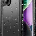SPORTLINK Waterproof Case for iPhone 14, Full Body Heavy Duty Protection Full Sealed Cover Shockproof Dustproof Built-in Clear Screen Protector Rugged Case for iPhone 14 6.1 Inch (Black)