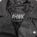 HWK Brando Leather Motorcycle Jacket for Women, Genuine Leather Jacket for Weather & Water Resistant Motorbike Riding, Size L