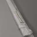 UNISHADES Blinds for Indoor Windows 1" Vinyl L-Shaped Slats Cordless Mini Blinds for Home, 48" W  48" H - White