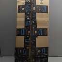 Juexica 1 Pcs Natural Bamboo Wall Panel for Interior Wall 48'' x 96'' Bamboo Covering Renewable Pole Wainscoting Room Divider Decor for Bedroom Living Room Kitchen Island Office (Light Burned)