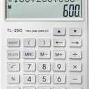 New, Two Line Display, Desktop Calculator. History Function- 30 Memories, Calculator with Large LCD for Home & Office Use, 4.57 inch (Silver)