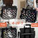 Large Ita Backpack Shoulder Tote Bag Crossbody Handbags with Insert,kawaiI Ita Purse,for Pin Display,Kpop Fan Anime (Pins NOT Included) (Black)