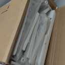 Vanity Desk with Mirror and Lights, 28.4''W Small Makeup Vanity Table with Height-Adjustable Stand, 2 Fabric Drawers Compact Makeup Desk, Gift for Girls, Bedroom Small Space, White