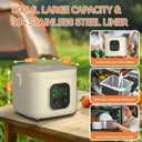 Electric Lunch Box for Adults Woman,Cordless Electric Lunch Box for Youth,Rechargeable Portable Food Warmer 800ml Inner Container,Waterless Heating Fast Heating Lunchbox,Digital Display