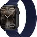 Metal Stainless Steel Magnetic Milanese Loop men & women, Compatible with iWatch Series 11 10 9 8 7 6 5 4 SE/Ultra 3 2 1 and Apple Watch Band