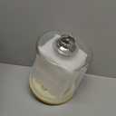 SCENEN Glass Rice Dispenser 5L, Cereal Dispenser Countertop, Grain Dispenser/Food Storge Container for Kitchen and Pantry Organization, Cereal Dispenser with Bamboo Holder