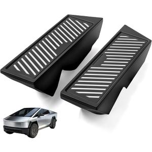 Door Storage Box Compatible with Tesla Cybertruck 2024+, Driver & Passenger Side Embedded Door Organizer, OEM Fit Interior Storage Tray, No-Drill Installation, Black (2PCS)
