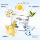 No-Rinse Dog Teeth Cleaning Wipes - Cat & Dog Fresh Breath Pet Dental Finger Wipes, Dog Toothbrush Dental Wipes to Easy Remove Plaque & Tartar, Gently Cleans Discharge (50 Count, Unscented)