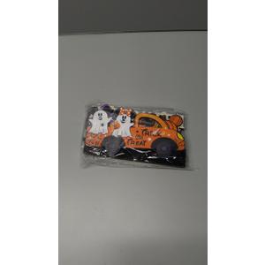 4pcs Halloween Table Decorations Mouse Wood Centerpieces Happy Halloween Party Decorations Spooky Ghost Trick or Treat Pumpkin Pattern Halloween Centerpieces for Tables