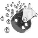 Transmission Jacks Casters, Cast Iron Caster Wheels, Transmission Jack Replacement Parts, Pack of 4