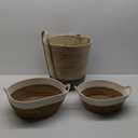 HD Small-Large Fabric Rope Basket Set Of 3