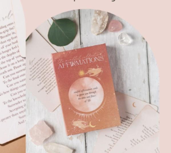 THE MINDFUL COLLECTIVE Positive Affirmation Cards for Women - 36 Daily Affirmations for Women. Motivational Mindfulness Cards, Inspirational Self Care Spiritual Gifts for Astrology, Zodiac