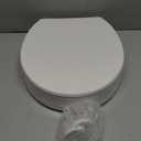 KOHLER 25876-0 Hyten 3" Height, Elevated Soft Close Round Toilet Seat, Contoured Seat with Grip-Tight Bumpers, Quick-Attach Hardware, White