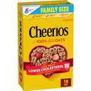 Cheerios, Heart Healthy Gluten Free Breakfast Cereal, Family Size, 18 oz (EXP 04/28/27)