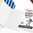 3 x Missonemi Funny Fathers Day Card for Dad, Fathers Day Gift for Dad, Humorous Novelty Greeting Card, Trendy Joke Card from Kids Daughter Son, Happy Father's Day Card
