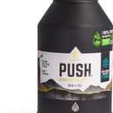 Manna Push Stainless Steel Bottle with Push-open Locking Lid and Sipping Spout - 64 Oz - Onyx Powder Coat, Color: Onyx