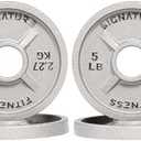 Fitvids Deep Dish 2-Inch Olympic Cast Iron Weight Plates with E-Coating 3 Pcs