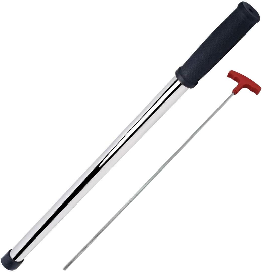 30 inches Extra Long Heavy Duty Swimming Pool Safety Cover Installation, Removal Rod Tool Plus Anchor Hex Key - Rod with Hex Key Combo