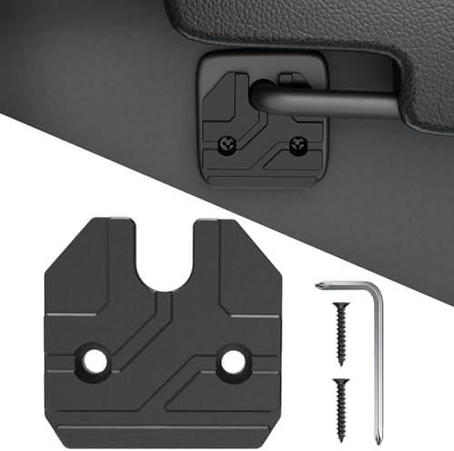 Sun Visor Repair Kit Fits for Dodge RAM 1500 Trucks 2019-2026, 1 Pack Aluminum Black Sun Visor Clip, Car Sun Visor Fixer, Truck Visor Clip Fix Kit, Visor Clips for Cars, Dodge Ram 1500 Accessories