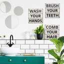 Barnyard Designs Vintage Tin Sign, Primitive Country Farmhouse Bathroom Quotes Home Decor Sign (Wash Your Hands)