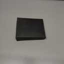 Aaspad Leather Wallet for Men's Gift Bifold Style Fasten with Belt Buckle Button Closure Bank Credit Card Slots Coin/Airtag pockets and 2 transparent Photos and ID Windows(Black)