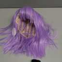 SUKRI Light Purple Bob Wig with Bangs Straight Bob Wigs for Women Lavender Purple Short Bob Wigs 12Inch Synthetic Wig Colorful Hair for Daily Use Daily Party Cosplay