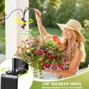 Qiang Ni Plant Hanger Outdoor: 22 Inch Bird Feeder Bracket for Garden Patio Decor - Swivel Adjustable Wall Mount Plant Hook for Hanging Flower Baskets