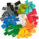 Strictly Briks Building Blocks Set - Toddler Blocks Ages 3-5 - Compatible with Lego Sets & Kids Building Kits - Durable Learning Toy - 84 Pieces, Multicolor