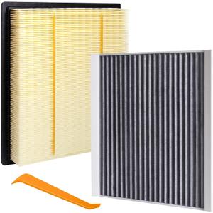 Engine & Cabin Air Filter Combo Compatible with Ford F150 2015-2025 2.7L/3.0L/3.3L/3.5L/5.0L, Expedition, Lincoln Navigator, Lobo Replaces FA1883 FL3Z19N619A FP79