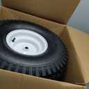 16" Pneumatic Tire | Replacement Wheelbarrow Tire | Tire for Handtrucks, ATV Trailers |1" Roller Bearing | 3" Offset Hub