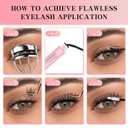 VEYESBEAUTY Lash Bond and Seal Waterproof 2 in 1 Cluster Lash Glue for Eyelash Extensions Long Lasting Strong Hold Individual Eyelash Glue for Self-Application at Home 5ml+5ml (black)