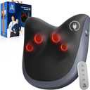 BOB AND BRAD Back Massager for Pain Relief Deep FSA Eligible HSA Eligible EZBack Prime Corded Design Shiatsu Neck and Back Massager with Heat for Back,Shoulders,Body Muscle Tissue Gifts for Women Men