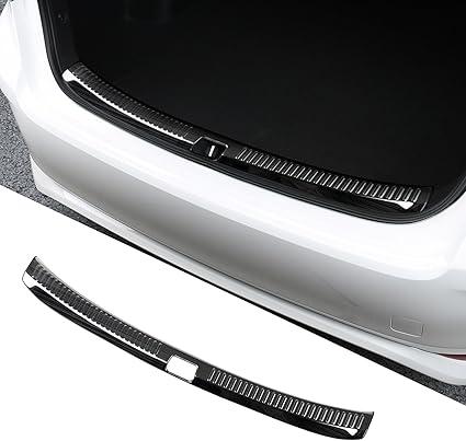 BLOPER Stainless Steel Car Inside Rear Bumper Projector Guard for (Toyota Corolla A Carbon Fibe2019-2024)