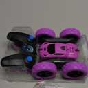 RC Cars, Purple Remote Control Car for Girls, 2.4 GHZ Double Sided RC Stunt Car 360 Rotating Remote Control Crawler with Headlights Car Toys for 6 7 8 9 10 11 12 Girls Birthday Gift