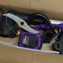 Weed Wacker Cordless, 5.2 lbs Lightweight, 3-in-1 Edger/Mower/Trimmer with Blade, 20V 4.0Ah Battery Powered, 75 Min Runtime Purple 