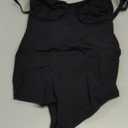 SHAPERX Women's Tummy Control Shapewear Thong Bodysuit Seamless Waist Snatching Body Shaper, L/XL