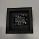 4 in 1 Fidget Slider Roller Chain Spinner Combo, Metal Chain Fidget Toy with Tactile Feedback & Clicking Sounds, Stress Relief Sensory Toy for Adults, Focus Tool for Work Study Waiting (Black)