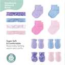 The Peanutshell Baby Layette Gift Set for Girls, Newborn Girl Gift Sets, Baby Clothes & Essentials, Purple Butterfly