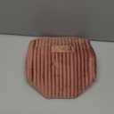 COSHAYSOO Custom Employee Appreciation Thank You Gifts for Women Female Social Worker Travel Makeup Bag Quilted Make Up Cosmetic Pouch Coworker Boss Leaving Going Away Farewell Gift Pink Initial L