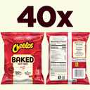 Frito Lay Baked Cheetos Crunchy Flamin' Hot, 0.87 Ounce Pack of 40 (EXP 07/14/26)