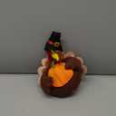 Thanksgiving Christmas Tree Topper Decorations, 12 Inches Large Turkey Velvet Fall Thanksgiving Christmas Tree Ornaments for Home Indoor Party Decor