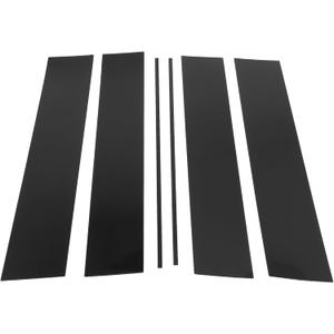 Motoforti Door Pillar Window Trim Anti Scratch Sticker Pillar Posts Door Outer Exterior Cover for Honda Odyssey 2005-2010 Black